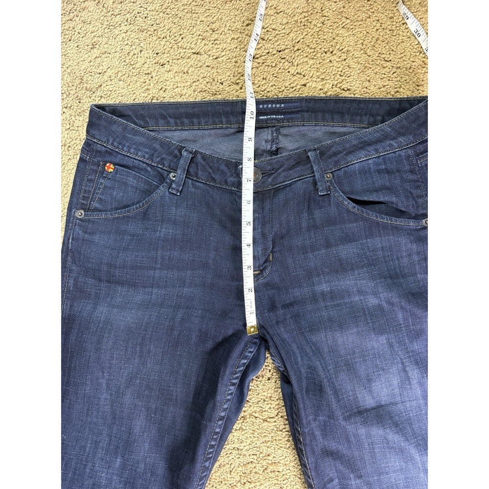 Hudson Jeans Women 30 Dark Denim Low Rise Straight Leg Made in USA - Picture 7 of 9